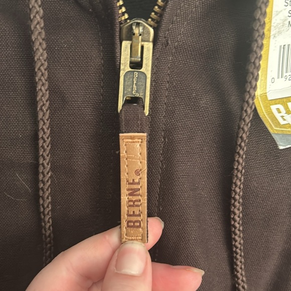 Men’s XLR Berne Winter Jacket Chore Coat Water Repellent Hooded - Picture 5 of 6